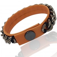 Bransoleta Chain Reacion - Caramel Cognac